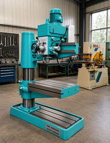 Town Wood Radial Drilling Machine - 45mm Capacity (UK Import)