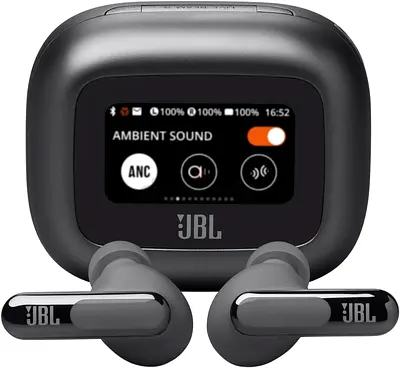 JBL Live Beam 3 - True Wireless Noise-Cancelling Stick-Closed Earbuds, 48Hrs Total Playback, Wireles