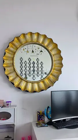 Mirror and metal wall art