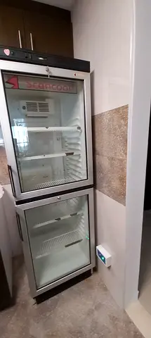 Two Glass Door Display Refrigerators - Commercial Cooler (Used)