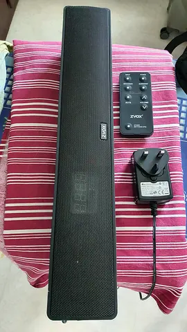 ZVOX AccuVoice Soundbar with Remote and Power Adapter