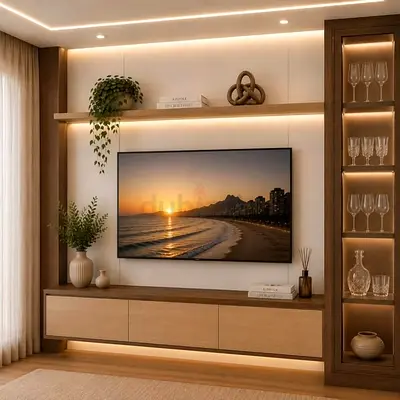 Modern Floating Media Unit