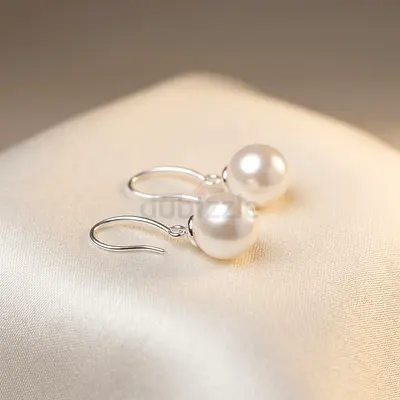 925 Sterling Silver | Aurea Pearl Round Earrings