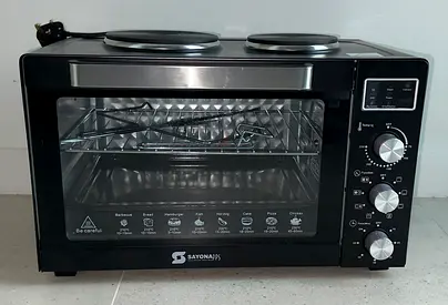Sayona pps Electric Toaster Oven with Double Hotplates Model No/SO-4425 - Used, Good Condition