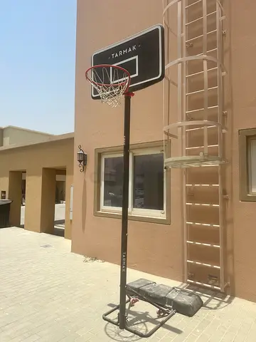 Portable Tarmak Adjustable Basketball Hoop with Base - Used