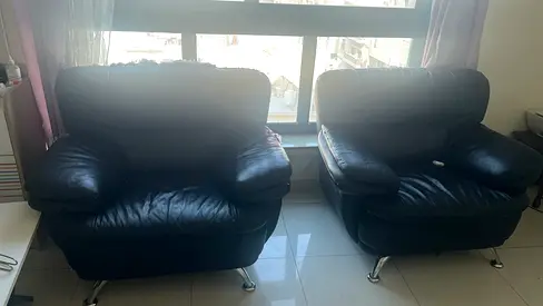 Free Leather Sofa Chairs (2 pcs)
