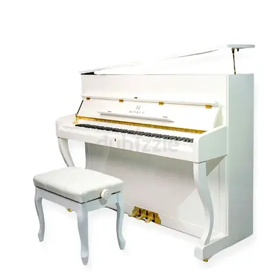 Heinrich HUP-110W Upright Piano – High Gloss White