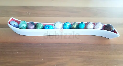 Multicoloured  Glass Pebbles  for Home Decorations