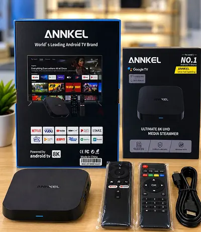 ANNKEL Android TV Box (8K, 1GB+8GB) with Remote — FIFA 2026 Promo