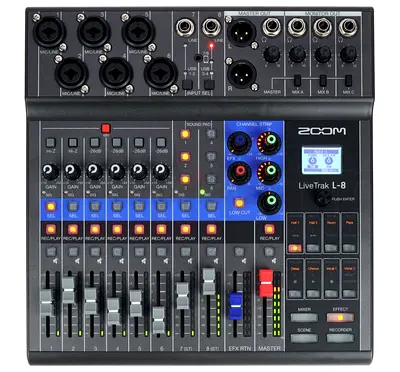 Zoom - L-8 Live Track - 8-channel mixing console