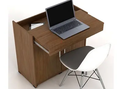 Ovela 2 Door Study Desk with
Pull-Out Top Table - Walnut
Engineered Wood