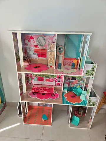 Large Doll House with Elevator  Accessories