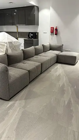 Levin Homecenter 6 piece grey sofa
