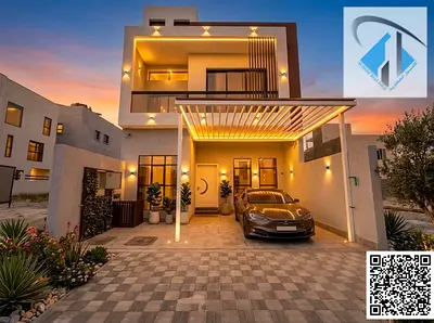 Villa for sale directly from the owner at a bargain price and without a down payment. A modern villa near the mosque, one of the most luxurious villas