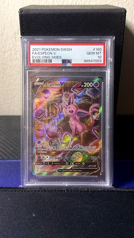 PSA 10 Espeon V - 2021 Sword  Shield Evolving Skies #180 (Gem Mint)