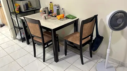 Dining Table with 2 Chairs