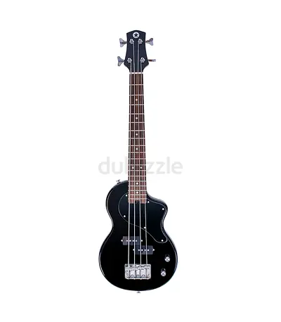 Carry-On ST Travel-Sized 4-String Bass Guitar Jet Black Finish - Brand New