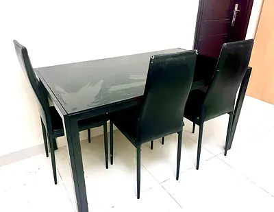 TABLE WITH 3 CHAIR