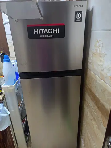 Hitachi stainless steel refrigerator - good condition