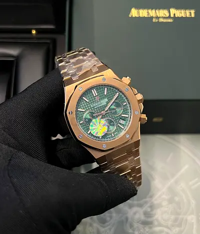 Audemars Piguet Royal Oak Chronograph Rose Gold with Green Dial
