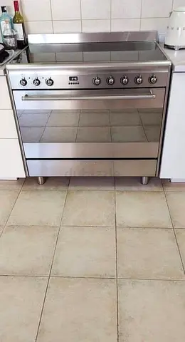 Smeg latest model full electric ceramic 5 hobs stove oven dual fan cooking range 90x60 free delivery