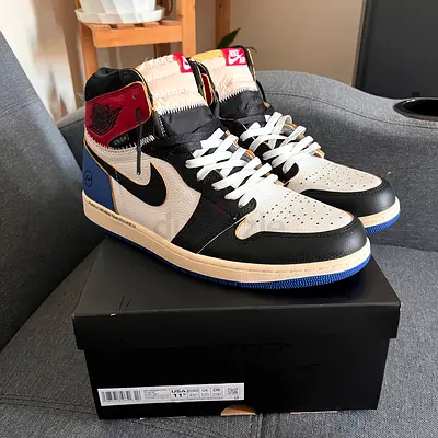 Jordan 1 High Fragment x Union Varsity red - 11.5 US