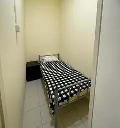 Partition room available for male - international city, متوفر بارتشن بالمدينة ا