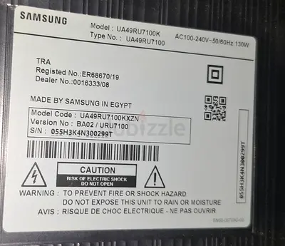 Samsung 49 UA49RU7100 / UA49RU7100K LED TV - Good Working Condition