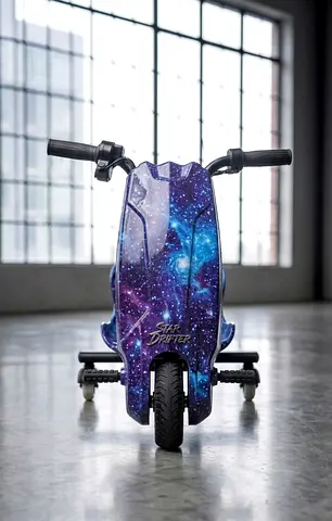 Star Drifter Electric Drift Trike for Kids - Galaxy Design