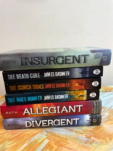 6 books for SALE: Maze runner and Divergent