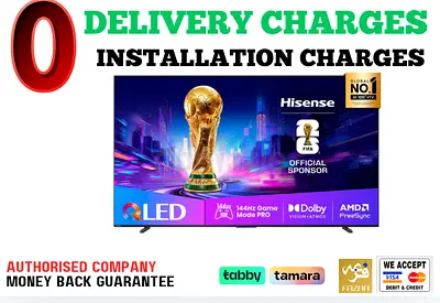 Hisense 100 Smart QLED TV - 4K - 144Hz- 1 Year Warranty