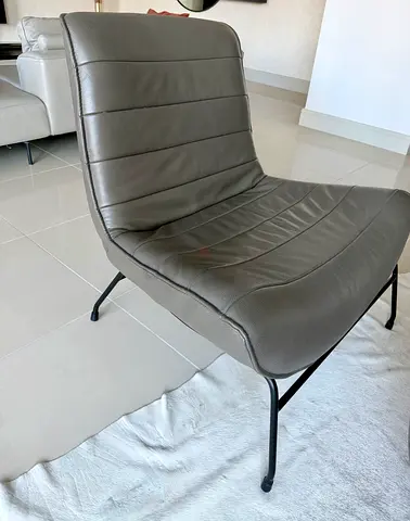 Marina Home Leather Accent Armchairs (Pair) | Excellent Condition | Moving Sale