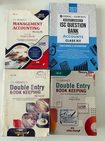 Collection of ISC Class 11 and 12 Accounting Textbooks
