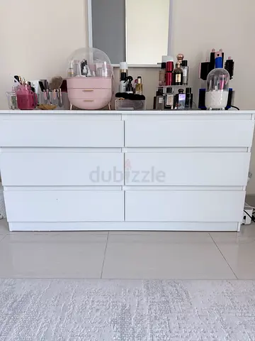 Vanity with mirror