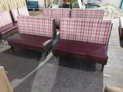 Used Restaurant Booth Seating - Set of Upholstered Benches