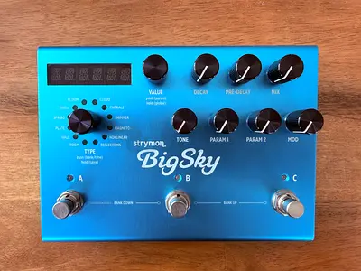 Strymon BigSky Reverb Pedal - Blue