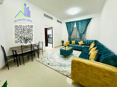غرفة وصالة - ايجار شهري - شامل الفواتير + الانترنت والصيانة