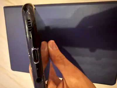 Used Samsung s8 plus phone with headphone jack and USB-C - good working condition corner dot only