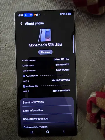 Samsung s25 ultra 512GB dual sim like brand new