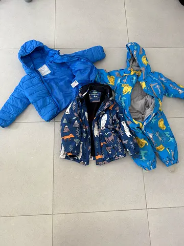 Bundle of 3 baby winter jackets/snowsuits - sizes for infants/toddlers