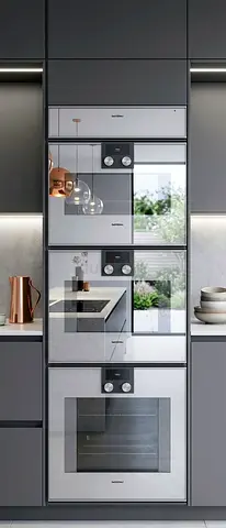 Gaggenau Built-In Electric Oven, Steam Oven, Microwave  Warming Drawer Set – Luxury German Collecti