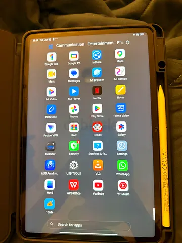 Samsung Galaxy Tab with S Pen in protective folio — good condition