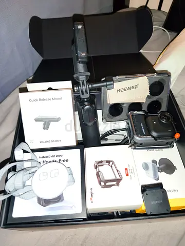Insta360 GO Ultra CREATOR BUNDLE with ND Filter lens, Aluminium Case  Tempered glass. See receipts.