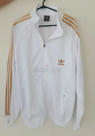 Original Adidas Men’s White Track Top – Size XL