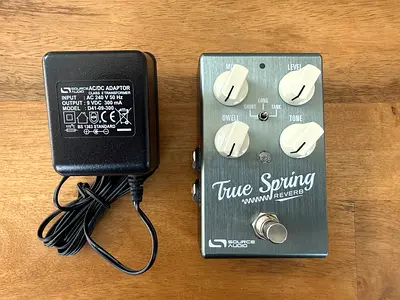 Source Audio True Spring Reverb Pedal with Power Adapter - Good Condition