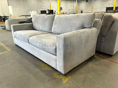Expensive quality crate and barrel axis gray 3 seater sofa