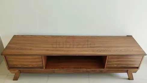 Mid-century Wooden TV Console / Media Unit - Walnut Finish