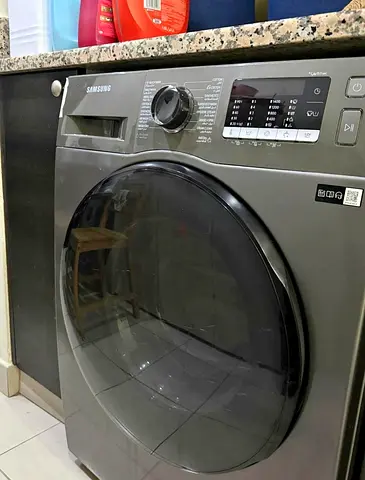 Samsung 8/6Kg Washer Dryer Combo with Air Wash Drum Clean, Bubble Soak WD80TA046BX/GU-R