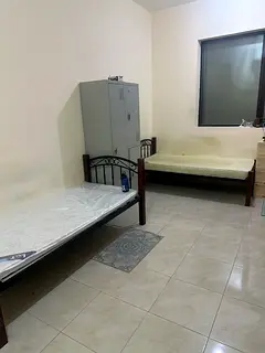 900 AED 2 Bed space in living room on Shabiya 12 for executive bachelor only South Indian male