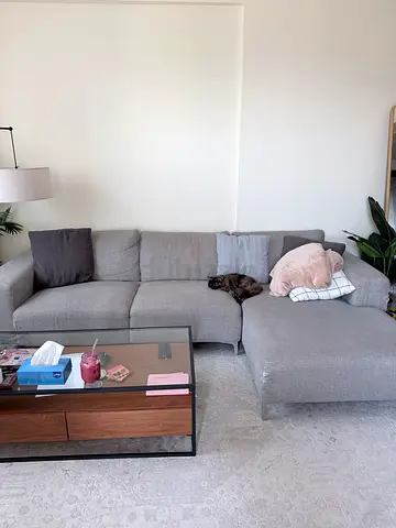 L- shaped sofa